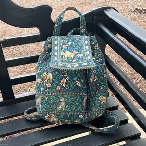 Vera Bradley Backpack in Retired Animal Kingdom Pattern